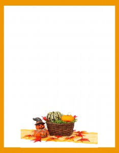 Caratula de Color Naranja con Calabazas Caratula de Color Naranja con Calabazas