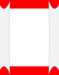 Portadas de Word: Colección N° 1 - #8 Caratula roja con franjas color rojo