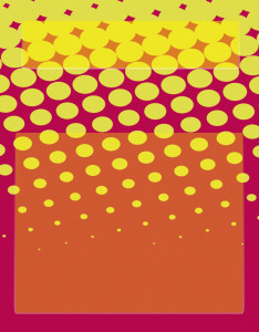Caratula con puntos color amarillo tipo abstracto