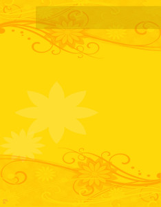 Caratula de Color Amarillo con decoración floral de trama Caratula de Color Amarillo con decoración floral de trama