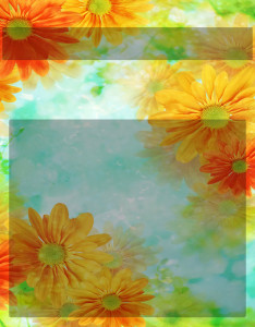 caratula con flores naranjas caratula con flores naranjas