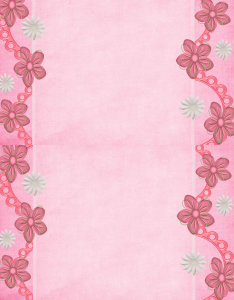 Portadas para word con fondo rosado floral Portadas para word con fondo rosado floral