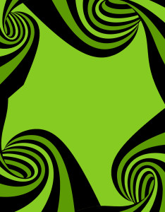 caratula para word con fondo verde de espirales negros caratula para word con fondo verde de espirales negros