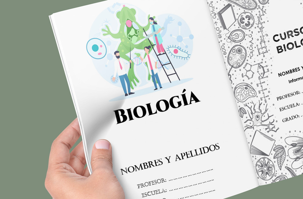 Portadas de Biología Para Cuadernos