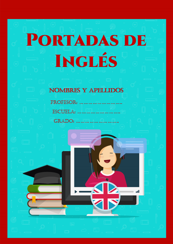  18 Portadas De Ingl s Bonitas Para Cuadernos